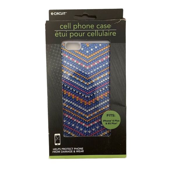 iPhone 6 & 6s Plus Rhinestone Cell Phone Case Hard Cover Shell Electronics Shiny - Picture 1 of 2